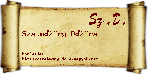 Szatmáry Dóra névjegykártya